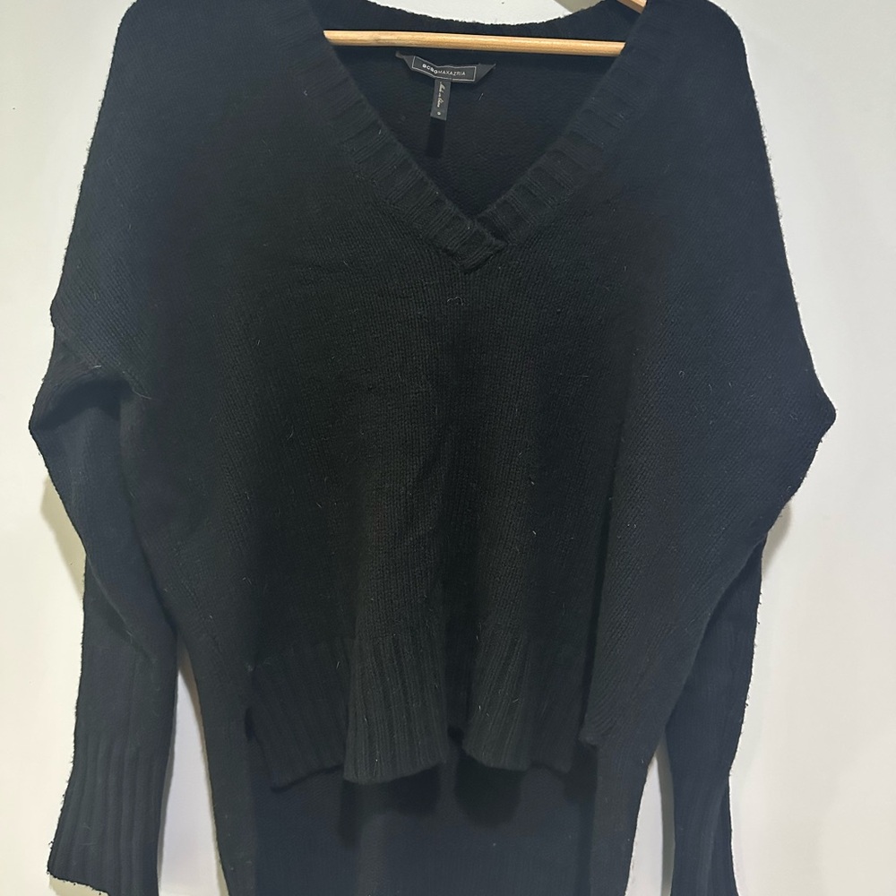 BCBGMaxAzria Black V-Neck Sweater